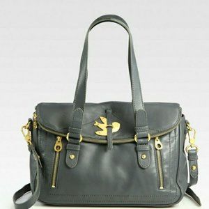Grey Marc Jacobs Petal to the Metal Voyage Satchel